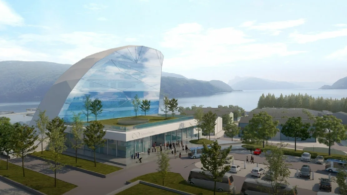 Sjømatstaden illustrasjon Sjømatstaden