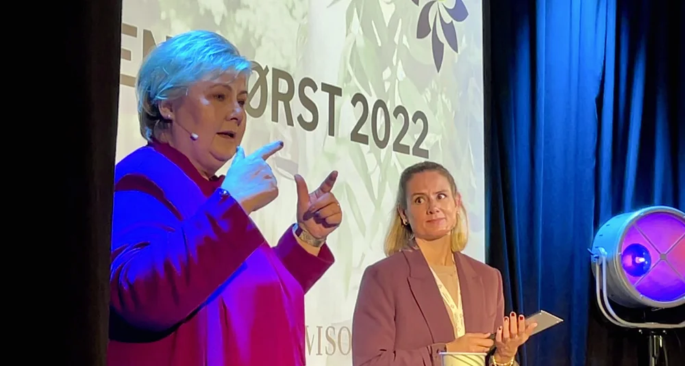 Erna solberg anja solevågseide damene først foto marius 11