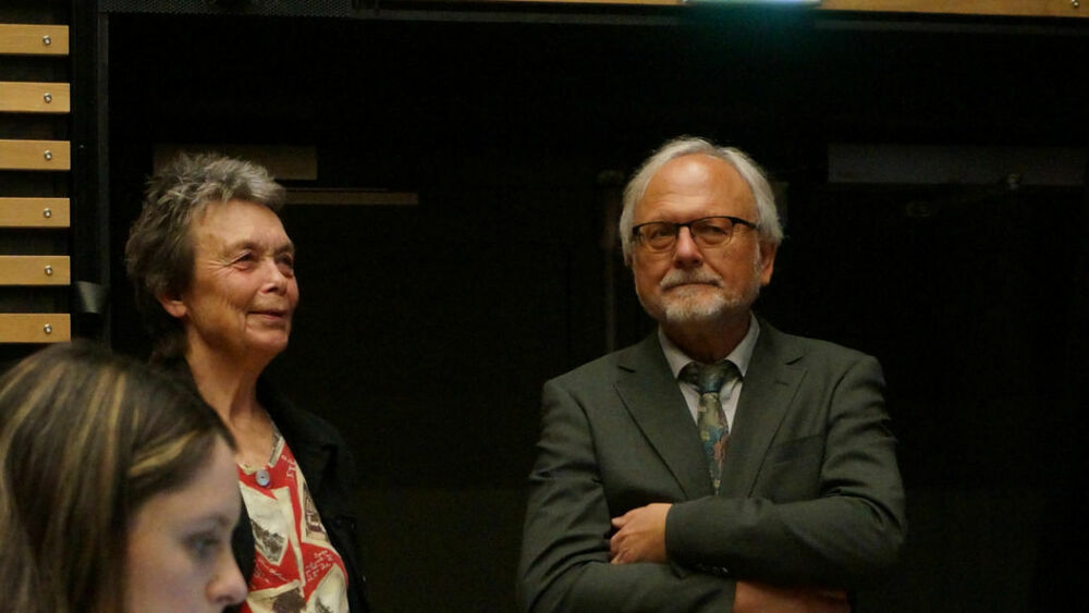 Kristin Marie Sørheim sp Ottar Brage Guttelfik fylkeskommunedirektør foto Ogne