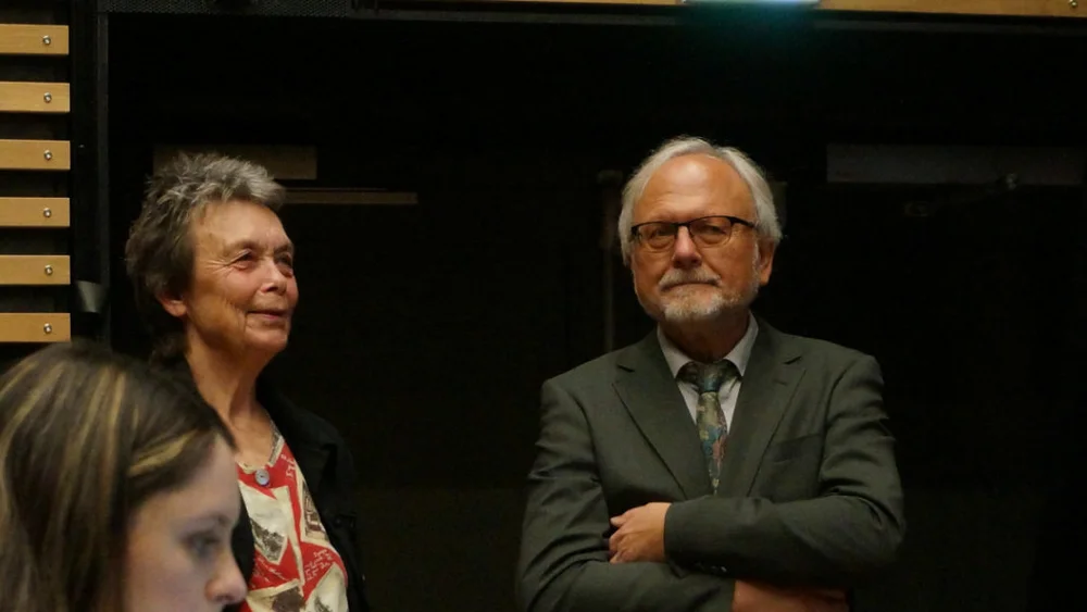 Kristin Marie Sørheim sp Ottar Brage Guttelfik fylkeskommunedirektør foto Ogne