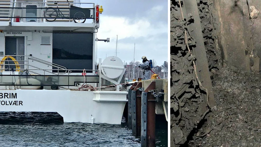 Brim montasje brann skader batterirom foto Vestfold Interkommunale Brannvesen Kripos 11