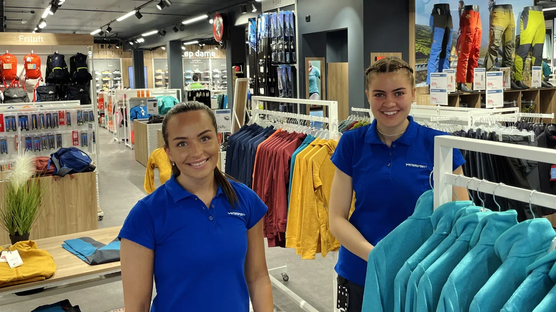 Intersport Hofseth Ulsteinvik Sunniva Seljeseth Angelica Berstad foto marius