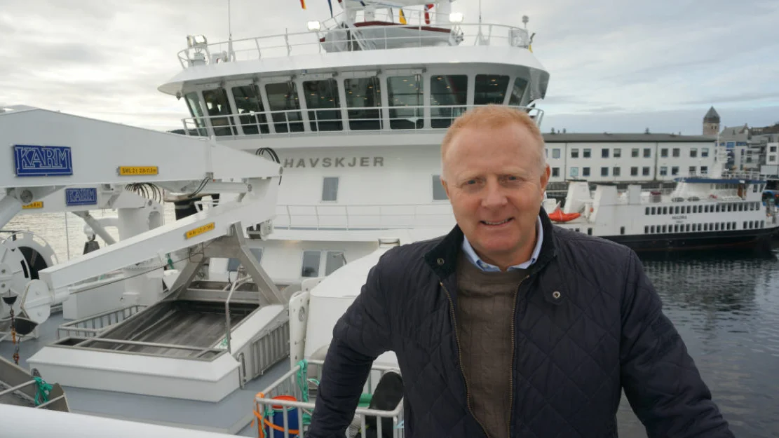 Henning Veibust ombord på Havskjer foto Ogne