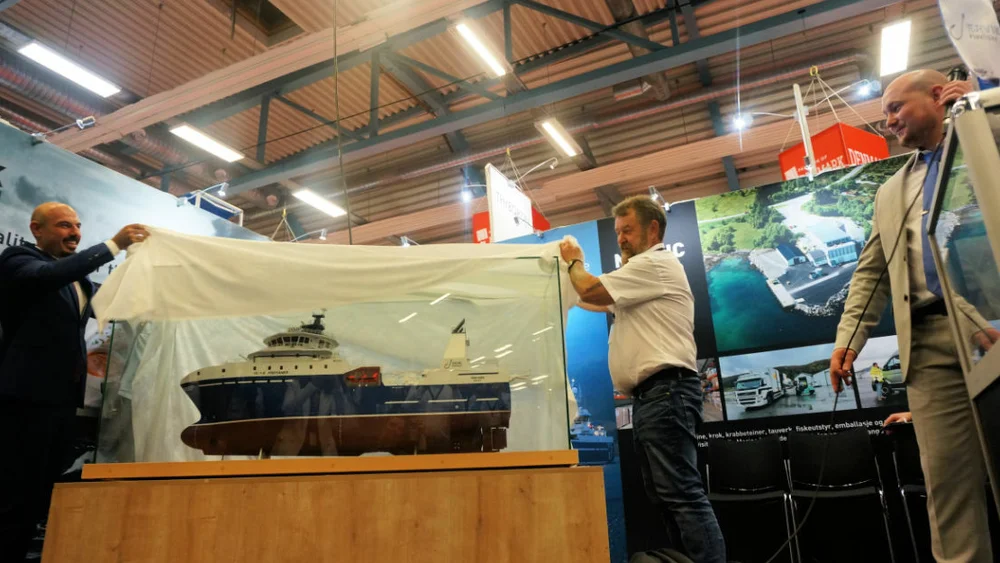 Sakir Erdogang Tersan Shipyard sjef Kjell Magne Ervik Robert E Rvik Norshippping 2022 foto Ogne