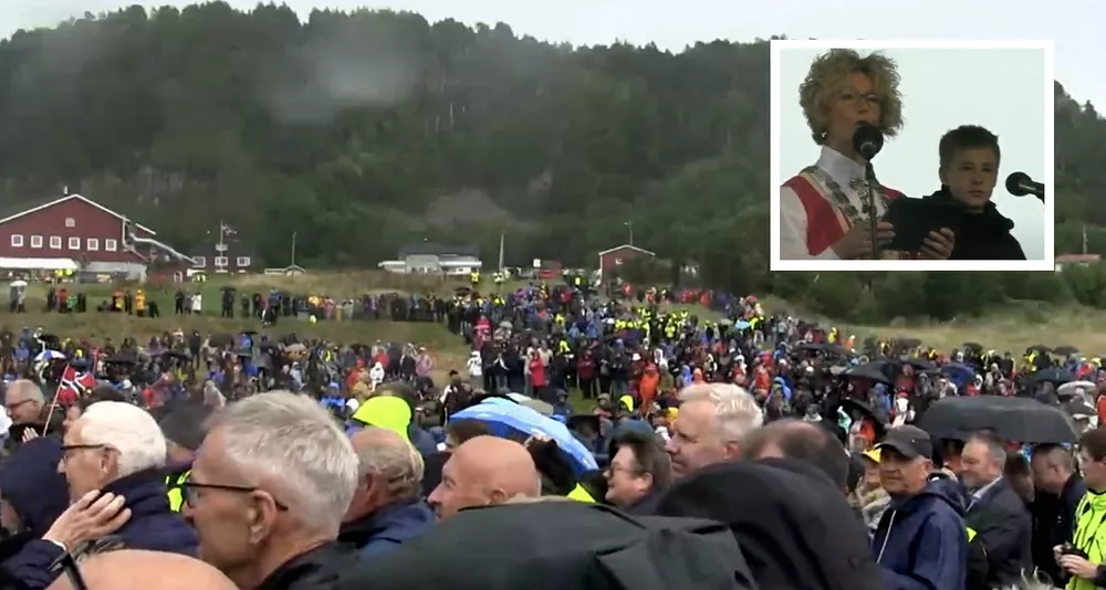 Opningsfest nordøyvegen innfelt torve knobelauch skjermfoto 11