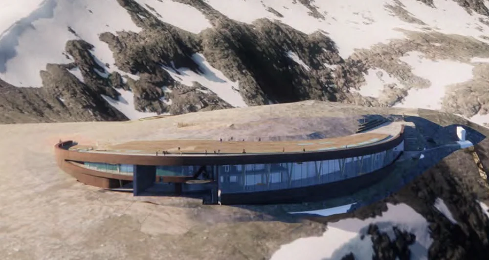 Sulagondolen toppstasjon Illustrasjon Flakk Gruppen Snøhetta 22