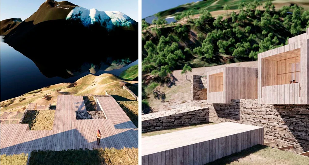 Flakk Ljøen montasje utsikt eksteriør Illustrasjon Snøhetta 11