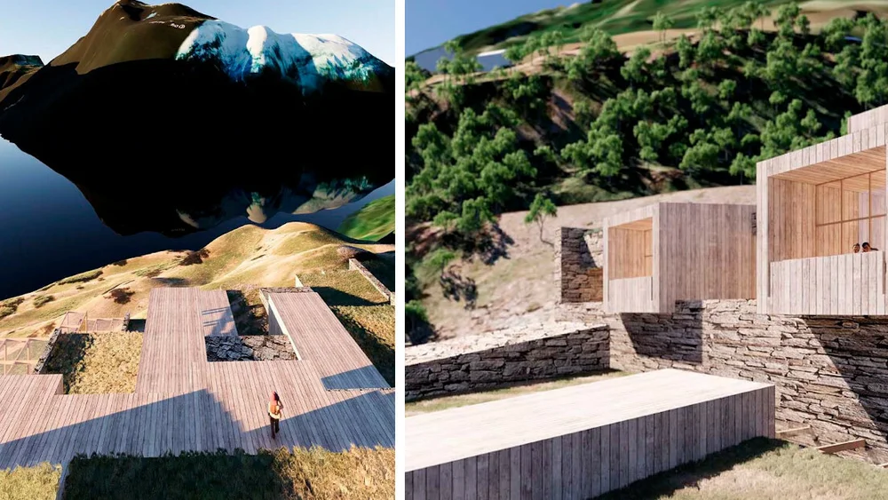 Flakk Ljøen montasje utsikt eksteriør Illustrasjon Snøhetta 11