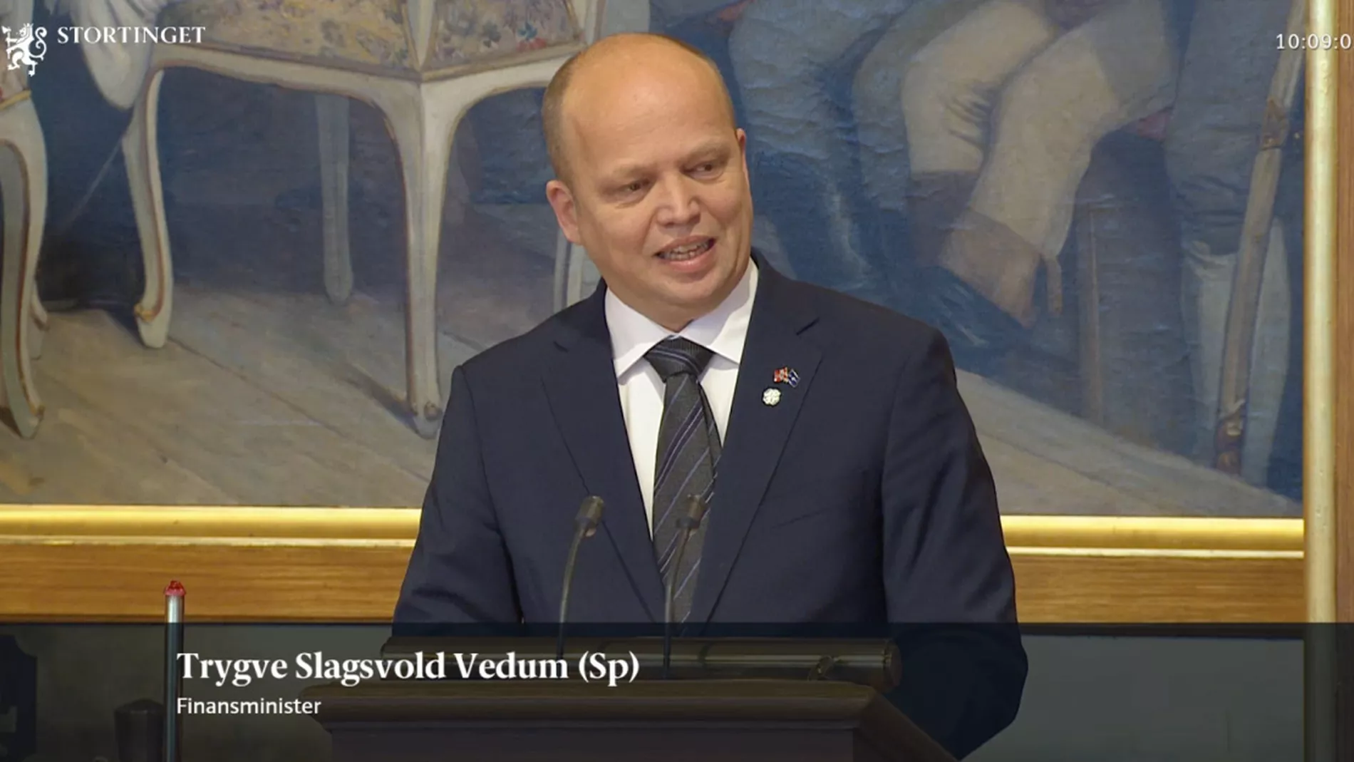 Trygve Slagsvold Vedum statsbudsjettet 2023