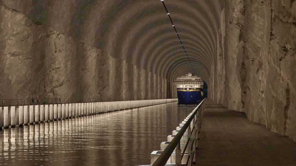 Stad skipstunnel Illustrasjon Kystverket Snøhetta Plomp 11