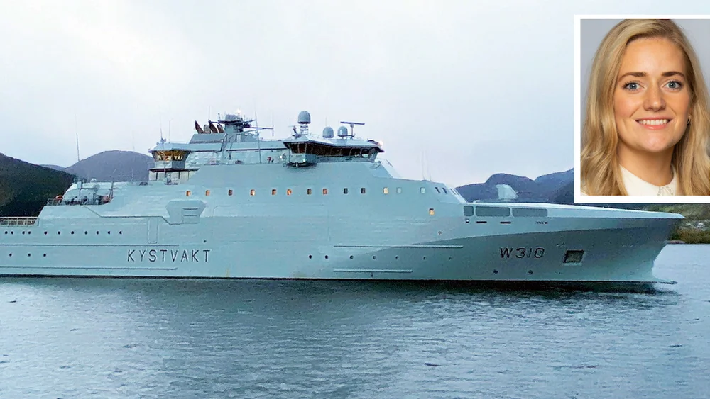 Kystvakt Jan Mayen innfelt Emilie Enger Mehl Foto Forsvarsmateriell ntb statsministerens kontor 11