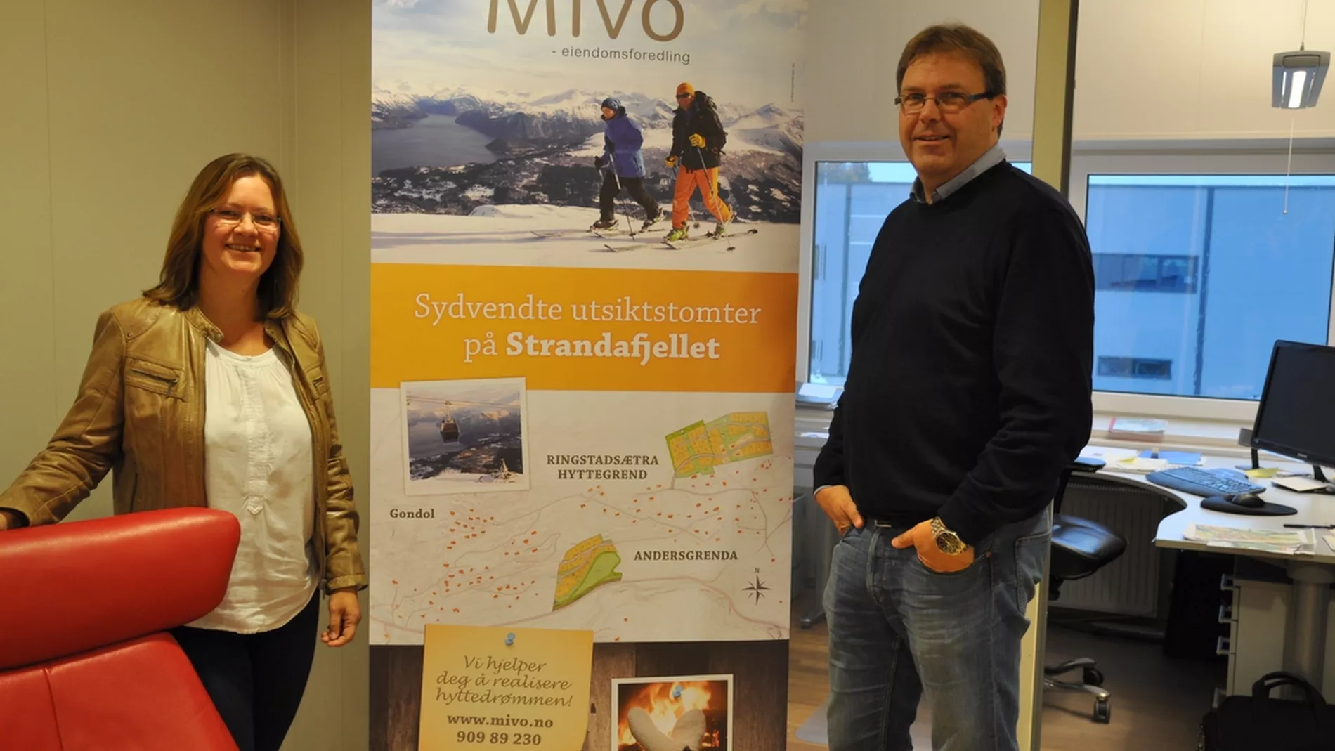 Hyttetomtene gaar unna paa Stranda