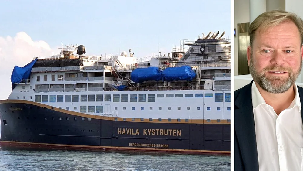 Havila Capella ved Tersan montasje bent Martini foto Havila Kystruten Marius Rosbach 111