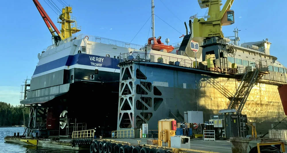 Fiskerstrand Verft dokk MF Værøy Foto Marius Rosbach 11