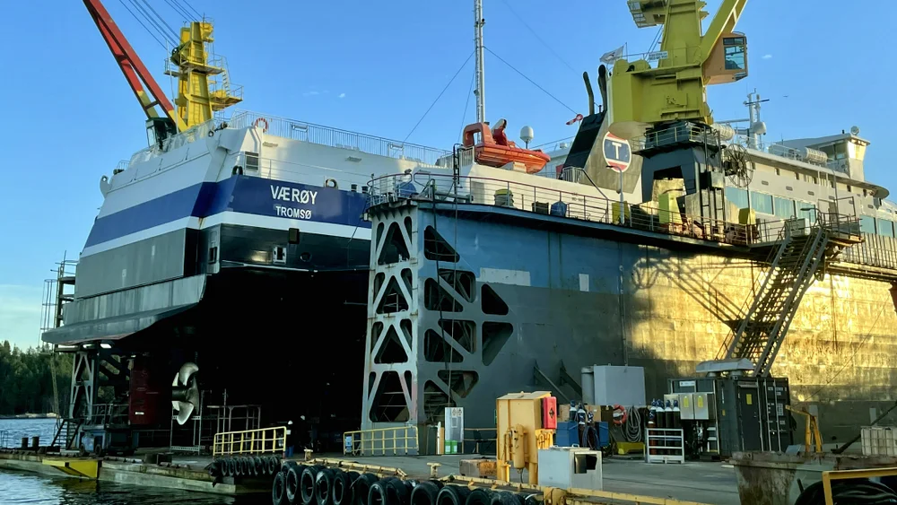 Fiskerstrand Verft dokk MF Værøy Foto Marius Rosbach 11