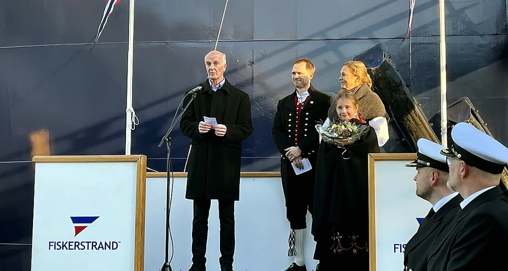 Dåp Arctic Pearl Magne Standal Øystein Tvedt Alexandra Bech Gjørv Foto Marius Rosbach