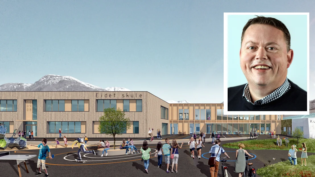 Eide skole innfelt kjetil nordang illustrasjon lyngstad Aamlid Arkitekter 11