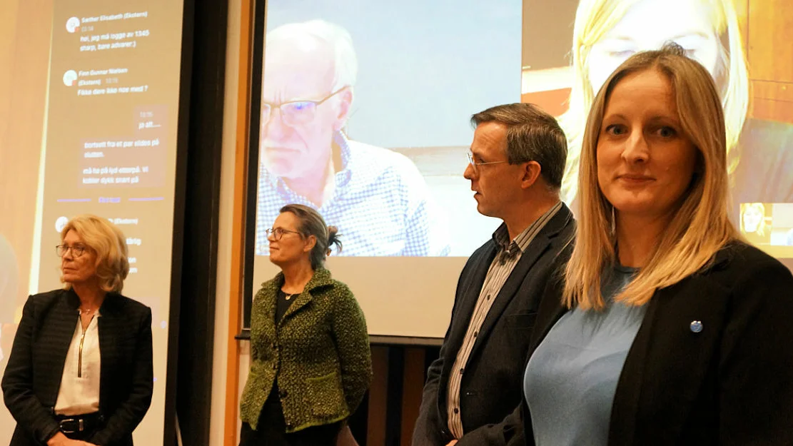 Åslaug Haga NORWEA Anne Christine Paløm HI Jan Emblesvåg NTNU og Hanne Bauge FISKEBÅ T foto Ogne