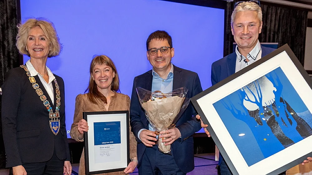 Miljøpris Tove Lise Torve Hanne Roaldsnes Anders Bjørnerem Henrik Stensønes Nordic Wildfish foto MR fylke 11