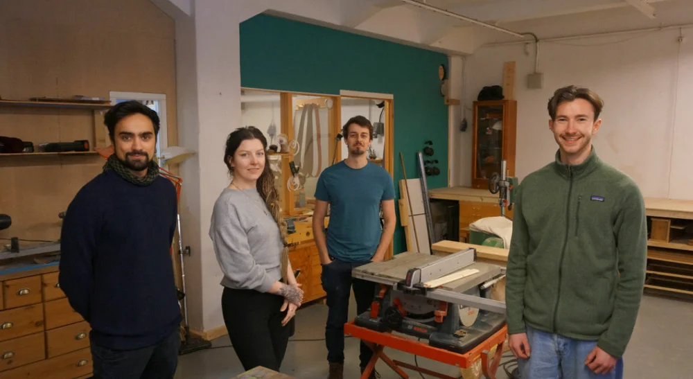 Rebellhuset fv Emil Sæther Sunniva Slotsvik Walderhaug Adrian Krogsæter og Ole Martin Sæthermoen foto Ogne