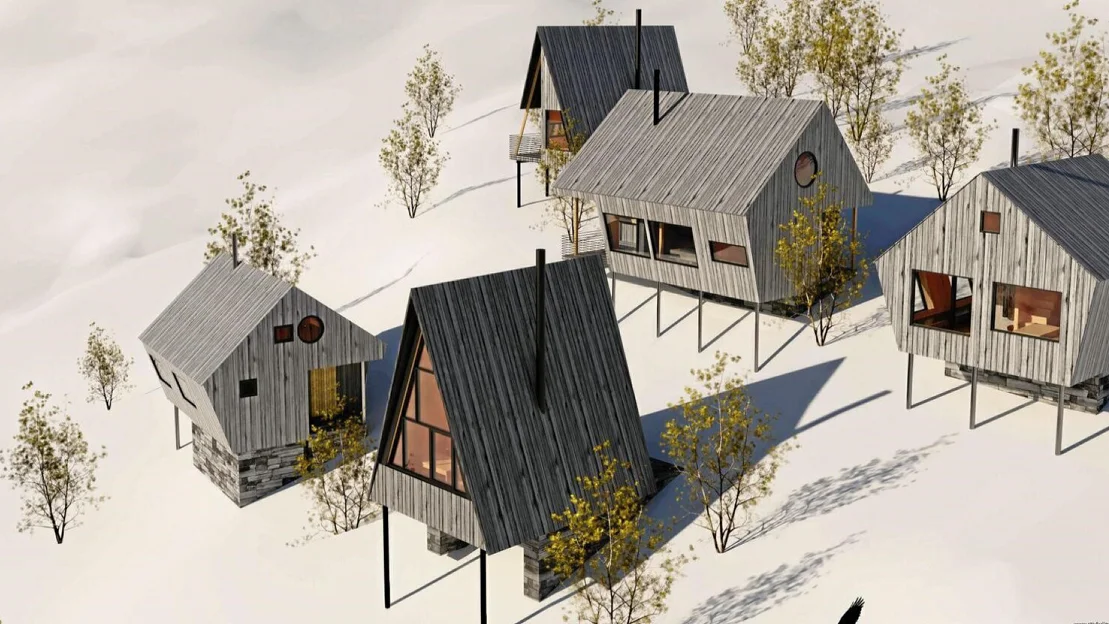 Hytte IKKE GJENBRUK illustrasjon Stiv Kuling