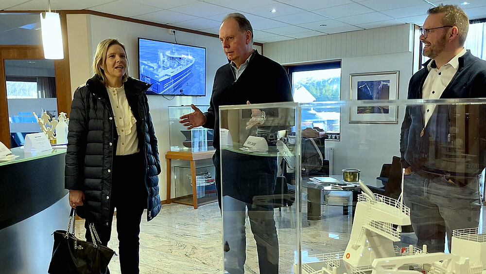 Sylvi Listhaug Svein Rune Gjerde Knut Erik Engh Marin Teknikk foto Marius Rosbach 11