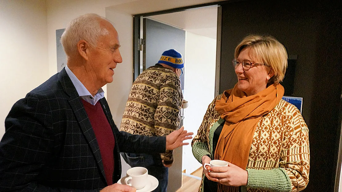 Stein Aam og Sølvi Dimmen ordførar ørsta og volda Sp overskjønsnemdsak foto Ogne