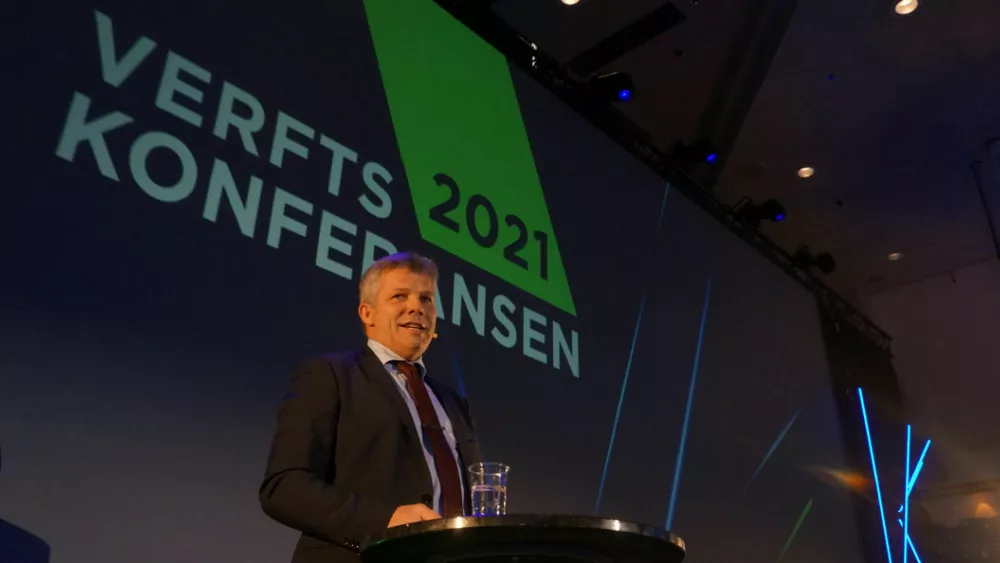 Bjørnar Skjæran fiskeri og havminister verftskonf 2021 foto Ogne