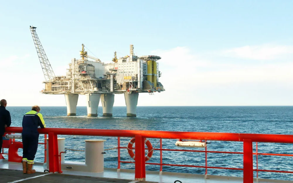 Troll A foto Norsk Olje Gass lysere