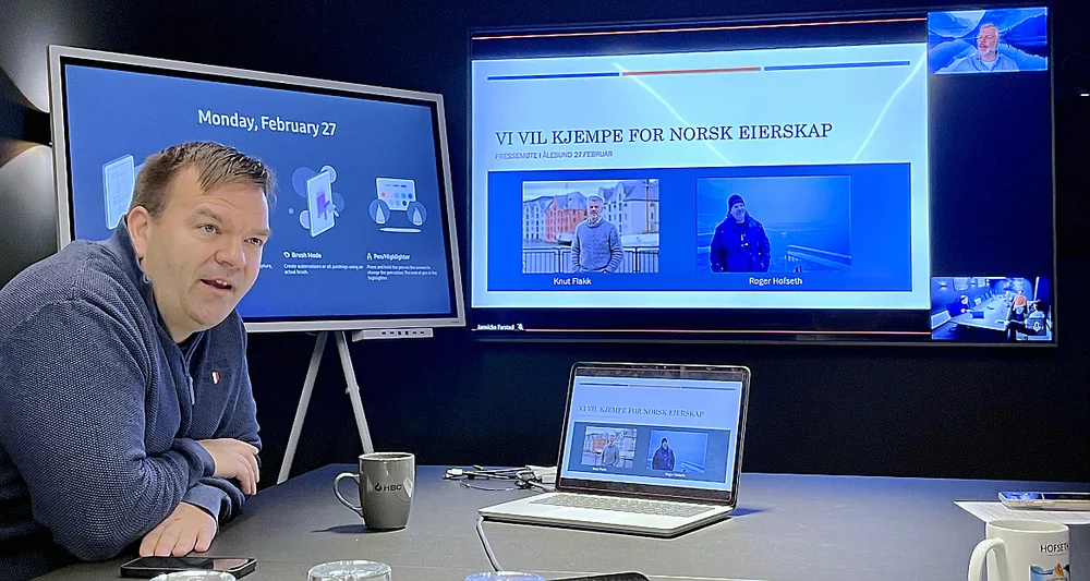 Roger Hofseth aksjon for norsk eierskap foto Marius Rosbach 11