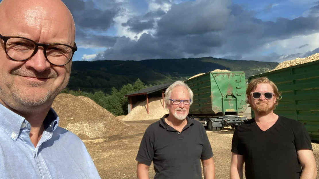 Dagleg leiar Dag Nikolai Ryste t v medeigar og styremedlem Johannes Terje Håskjold og Chief Green Officer Kristian E Vik foto Green Glocal