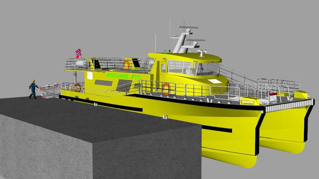 Fikk oppdraget med norges stoerste ambulansebaat