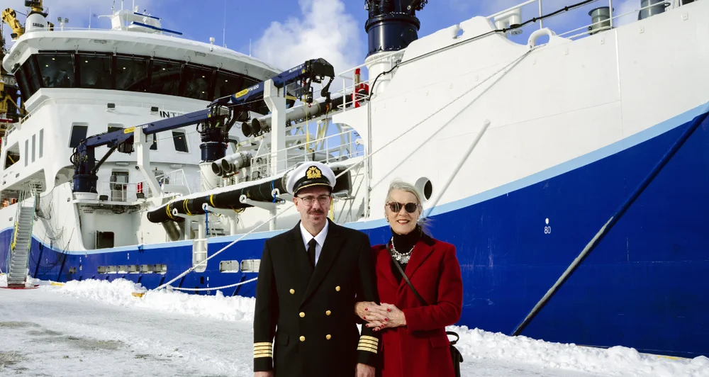 Intership inter Atlantic dåp gudmor skipper 11