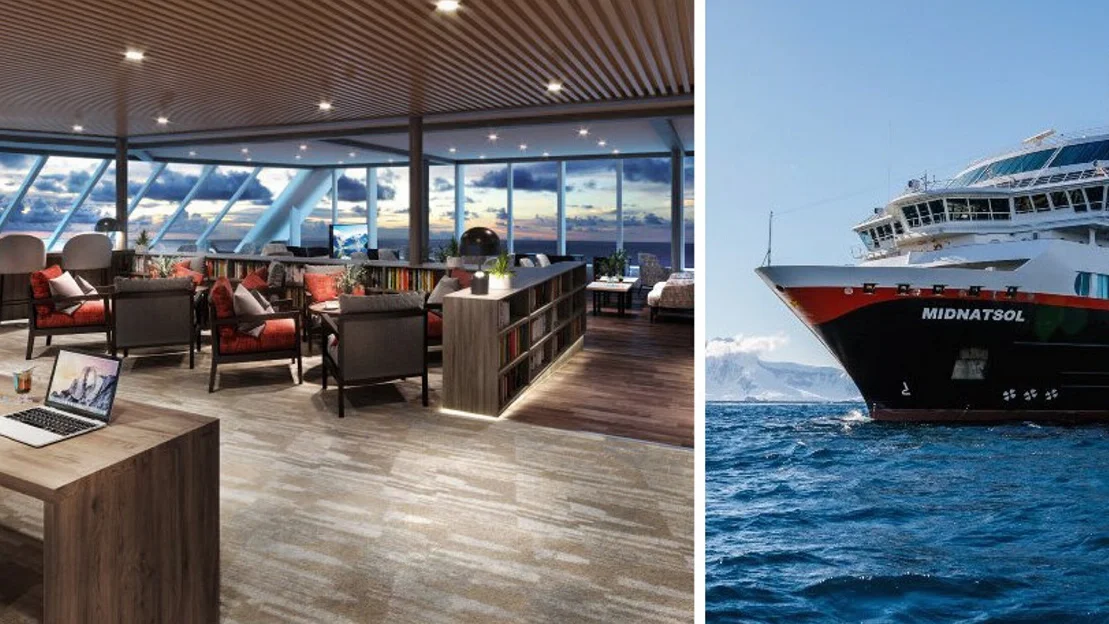 Faar anloep av nyoppussa hurtigruteskip