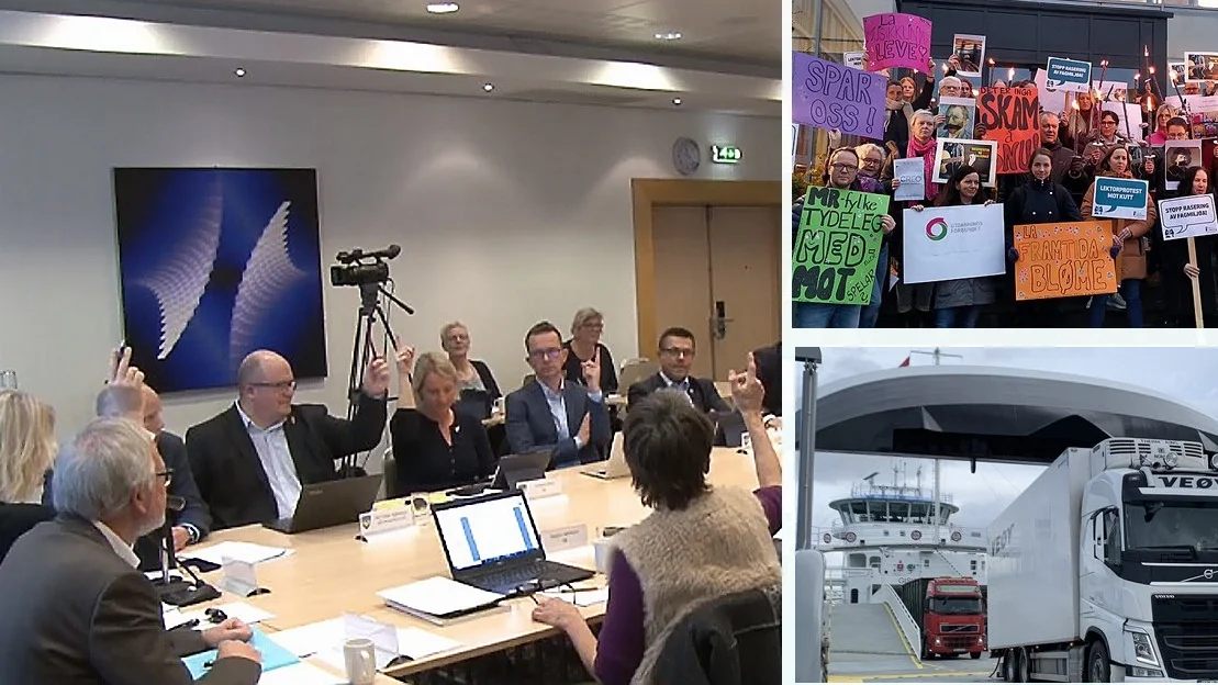 Ny vurdering av skulekutt og ferjetakstar