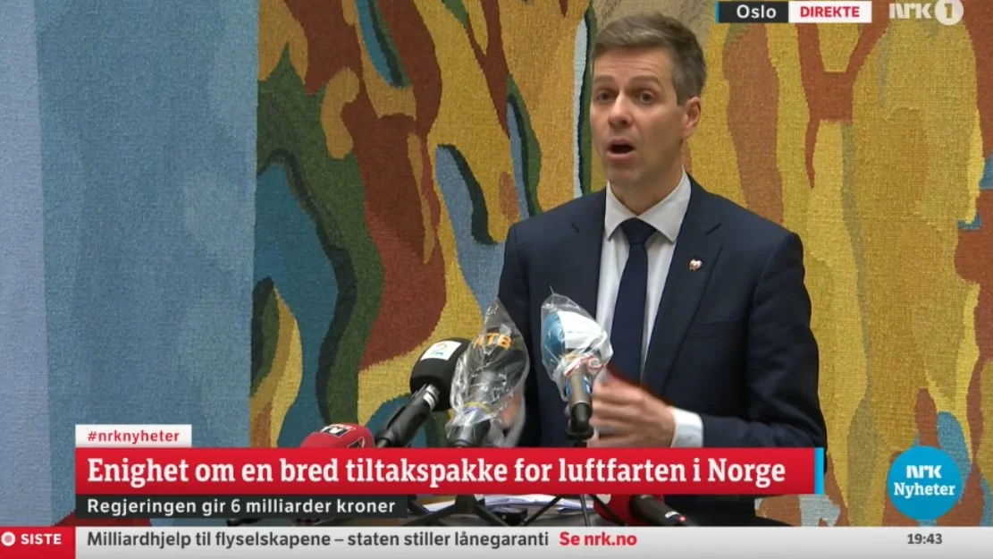 Seks milliardar til flyselskapa