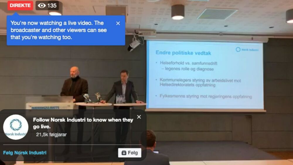 Norsk Industri Det haster med likviditetshjelp