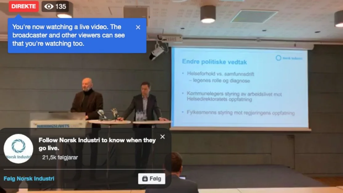 Norsk Industri Det haster med likviditetshjelp