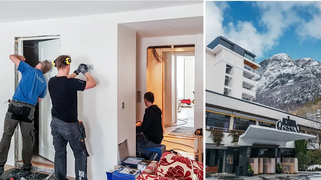 Rustar opp hotellet for titals millionar