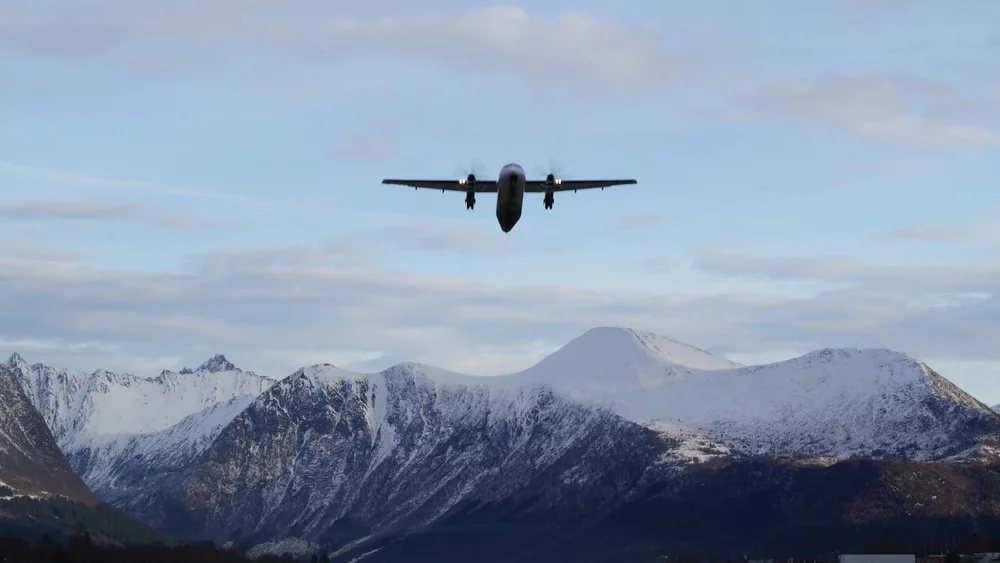 Nesten full stopp i flytrafikken