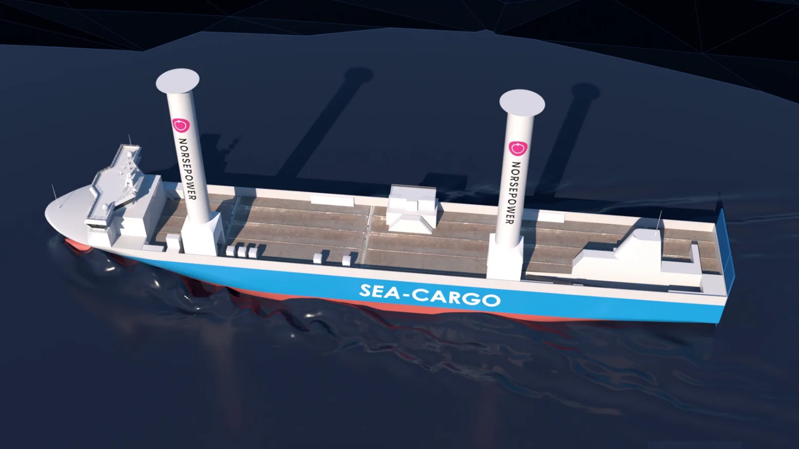 Dette skipet skal faa roterande segl