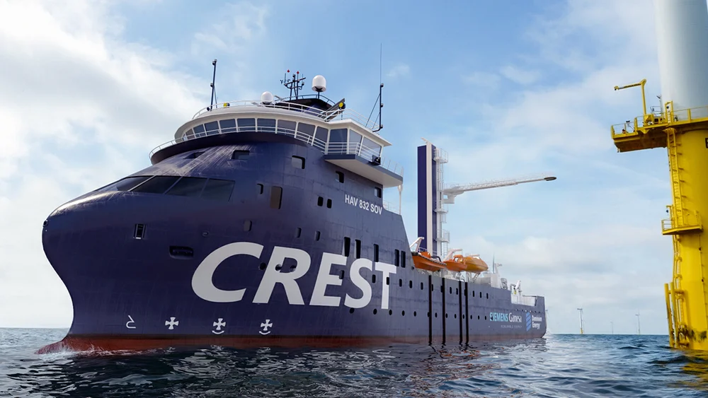 Brunvoll Crest havvind illustrasjon fincantieri