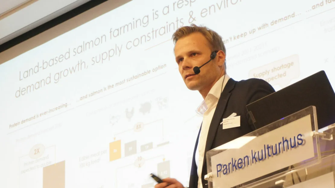 Trond Håkon Schaug Pettersen Salmon Evolution Fiskeri og havbrukskonferansen Raudeberg 2023 foto Ogne