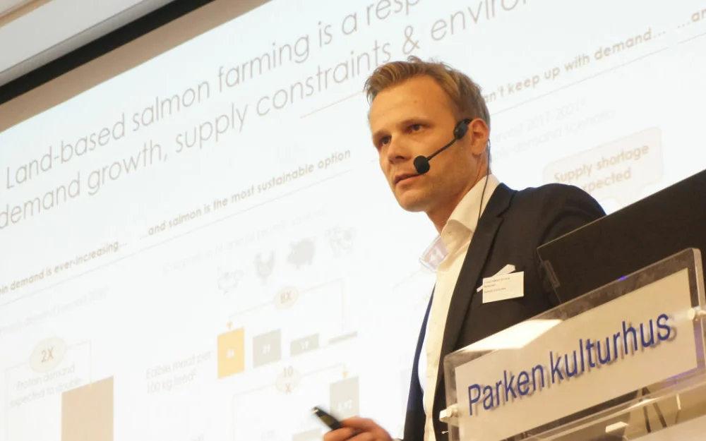 Trond Håkon Schaug Pettersen Salmon Evolution Fiskeri og havbrukskonferansen Raudeberg 2023 foto Ogne