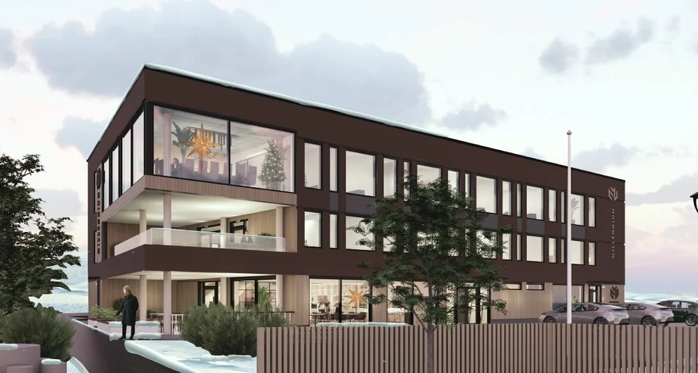 Millennium Cowork hareid sjøsida illustrasjon Sportstøl Arkitekter