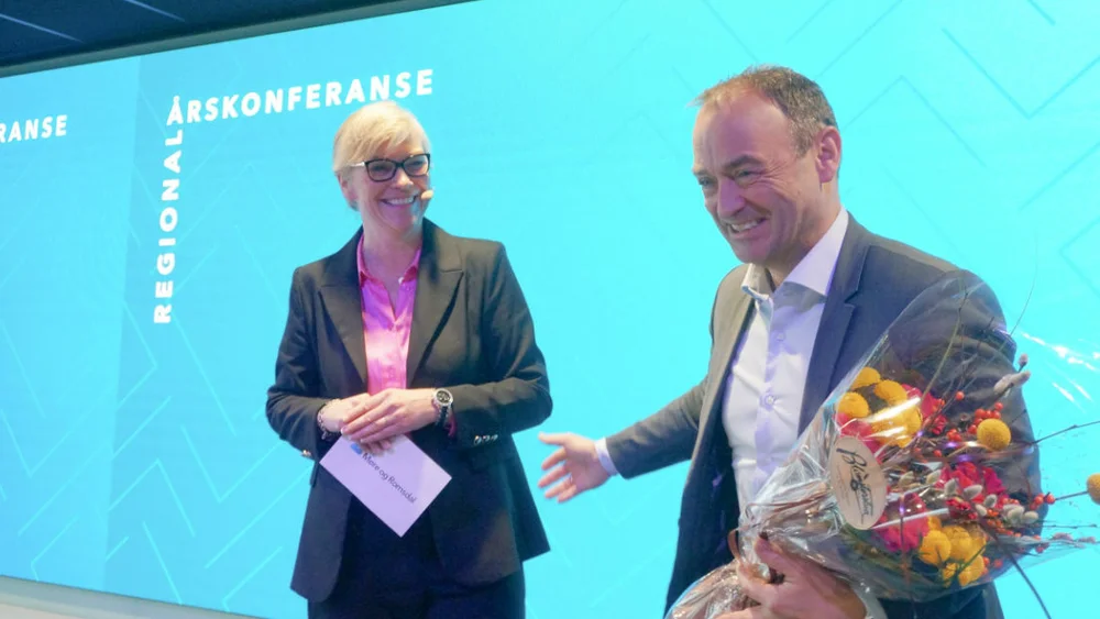 Lene Trude Solheim Espen Remme NH Os regionale årskonferansen 2024 foto Ogne