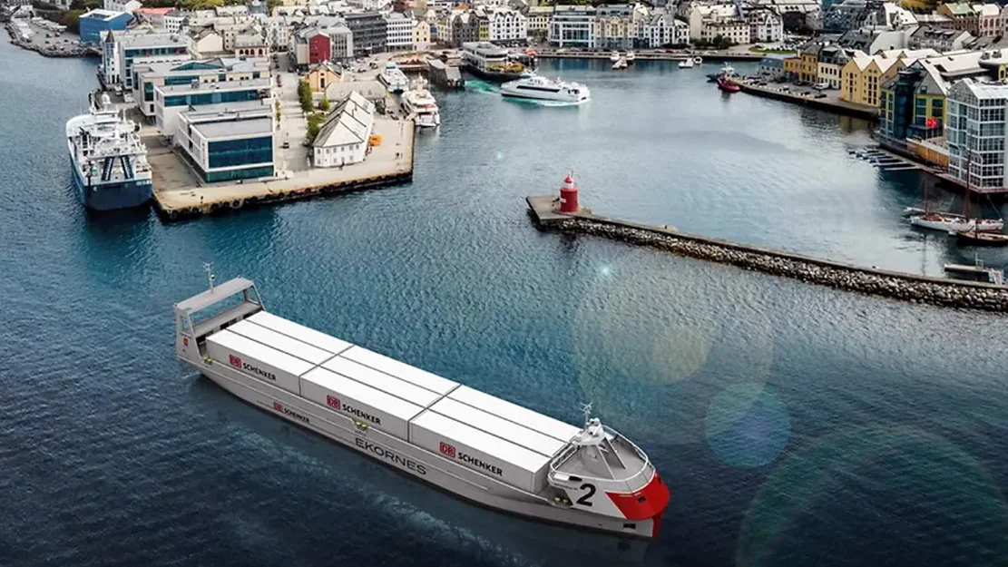 Autonomt skip ekornes ålesund illustrasjon schenker
