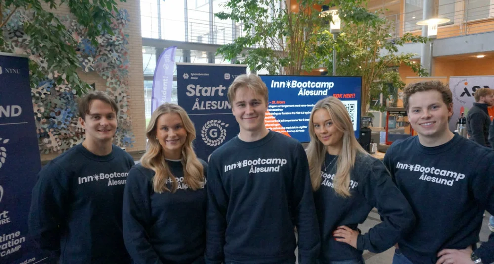 Fr Yunus Opegårdm Gyde Gunnarsson Sigurd Nypan Thea Ødegaard Ole Einar Olsen Rognes Start Ålersund Innobootcam foto Ogne