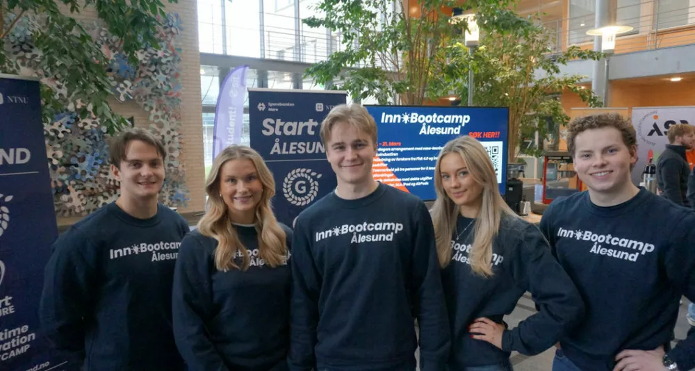 Fr Yunus Opegårdm Gyde Gunnarsson Sigurd Nypan Thea Ødegaard Ole Einar Olsen Rognes Start Ålersund Innobootcam foto Ogne