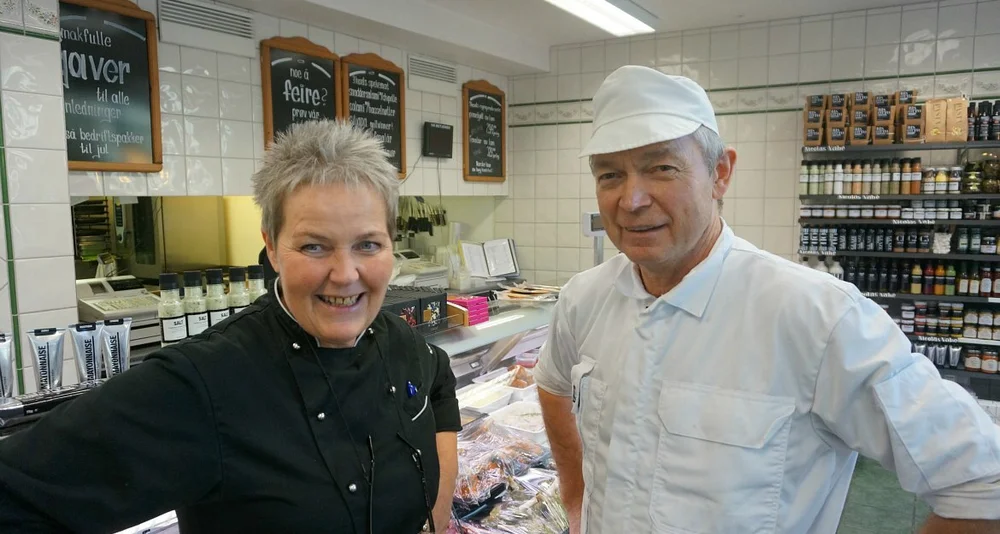 Laila Oldeeide Hole og Oddbjørn Hole Hole Kjøtt foto Ogne